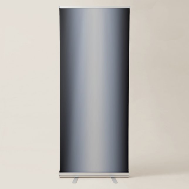 Silver Grey Column Style Gradient Retractable Banner (Front)