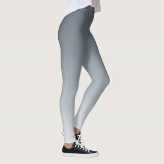 Silver Grey Deep to Light Tones Leggings