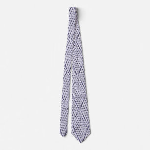 Silver Grey Faux Diamond Knit Pattern Tie
