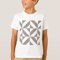 Silver Grey Geometric Art Deco