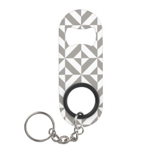 Silver Grey Geometric Deco Cube Pattern
