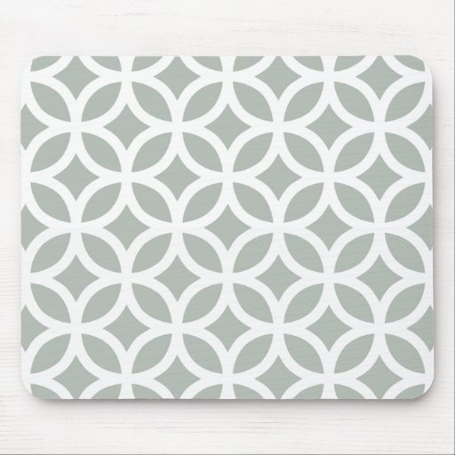 Image of Silver Grey Geometric Mouse Mat