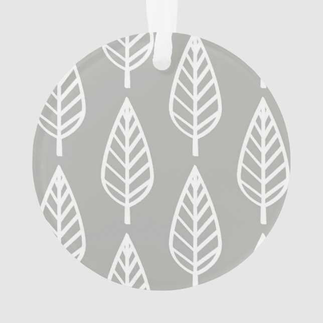 silver grey / grey and white ornament (Back)