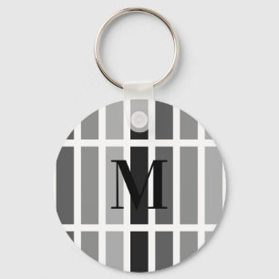 Silver Grey Hues Key Ring