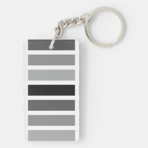 Silver Grey Hues Key Ring
