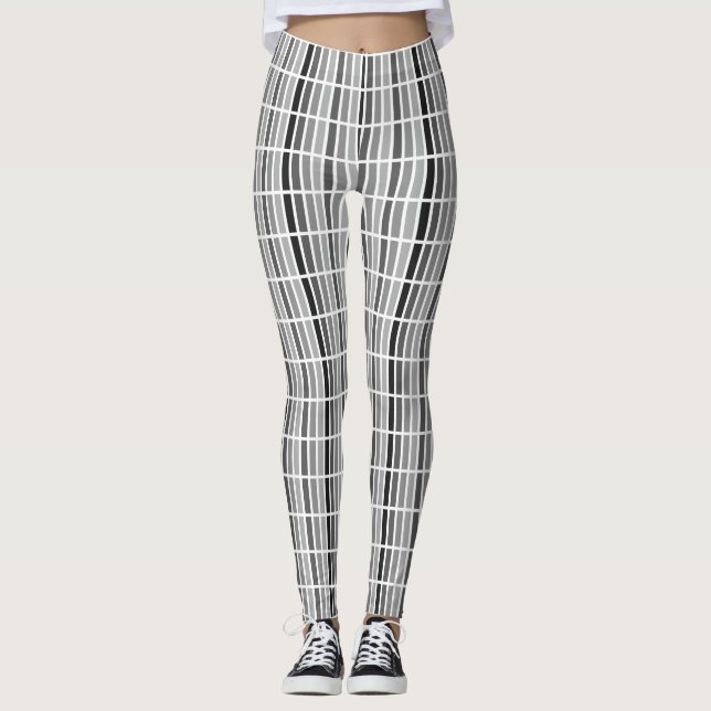 Silver Grey Hues Leggings (Front)