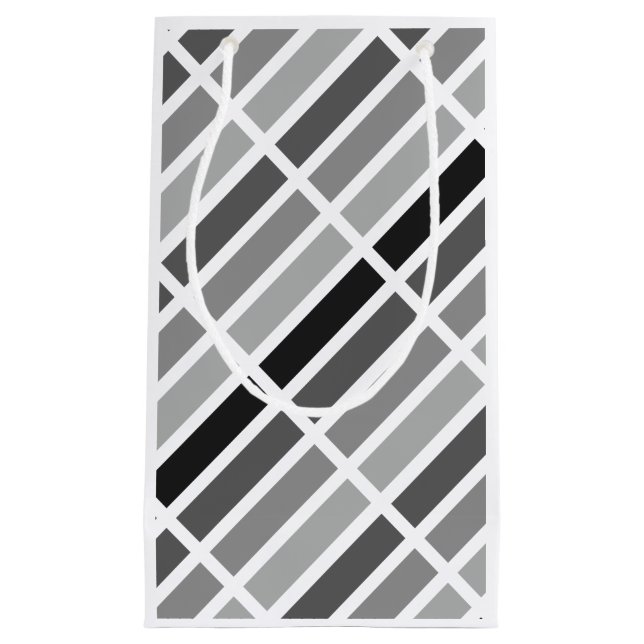 Silver Grey Hues Small Gift Bag (Front)