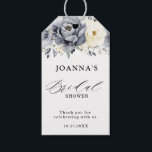 Silver Grey Ivory Floral Winter Boho Bridal Shower Gift Tags<br><div class="desc">Elegant floral winter bridal shower thank  you gift tag features elegant grey ,  ivory and silver watercolor flower bouquet frosty-hued greenery. Please contact me for any help in customisation or if you need any other product with this design.</div>
