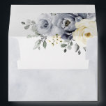 Silver Grey Ivory Floral Winter Rustic Wedding Envelope<br><div class="desc">Elegant floral winter wedding invitation envelope features elegant grey ,  ivory and silver watercolor flower bouquet frosty-hued greenery. Please contact me for any help in customisation or if you need any other product with this design.</div>