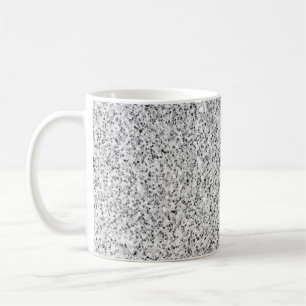 Silver grey light glitter sparkles coffee mug