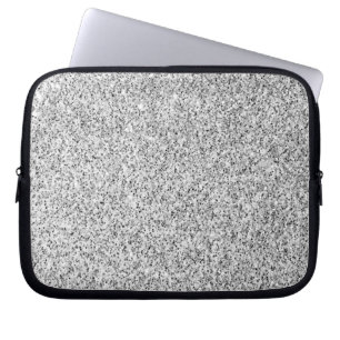Silver grey light glitter sparkles laptop sleeve