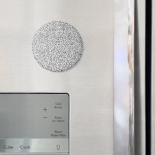 Silver grey light glitter sparkles magnet