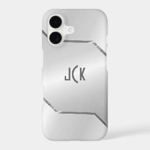 Silver Grey Metallic Design-Stainless Steel Look
