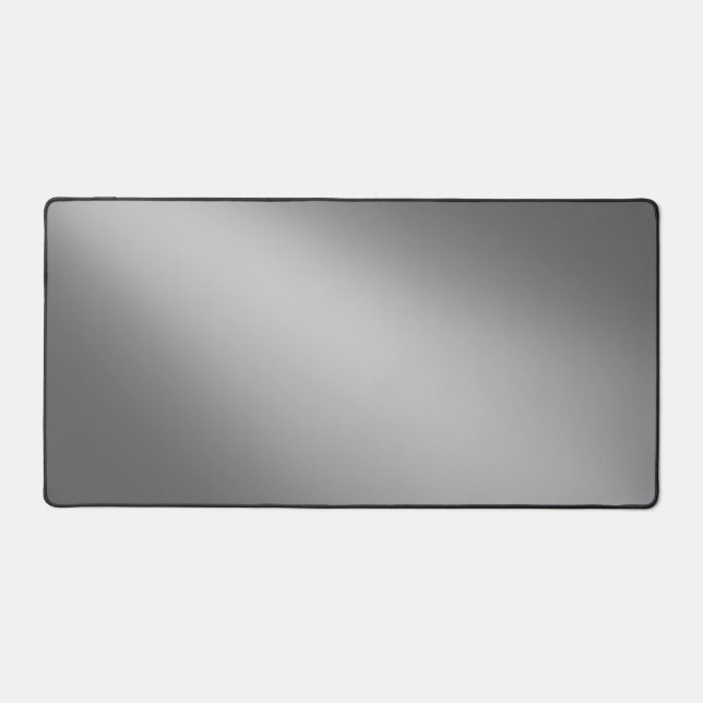 Silver Grey moonlight ombre   Desk Mat (Front)