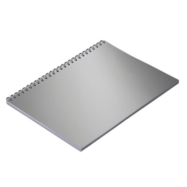 Silver Grey  moonlight ombre effect  Notebook (Left Side)