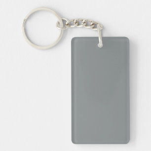 Silver Grey Personalised Grey Colour Background Key Ring