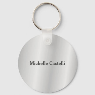 Silver Grey Professional Unique Classical Simple Key Ring