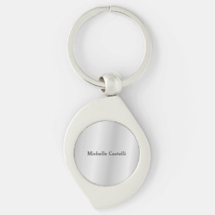 Silver Grey Professional Unique Classical Simple Key Ring