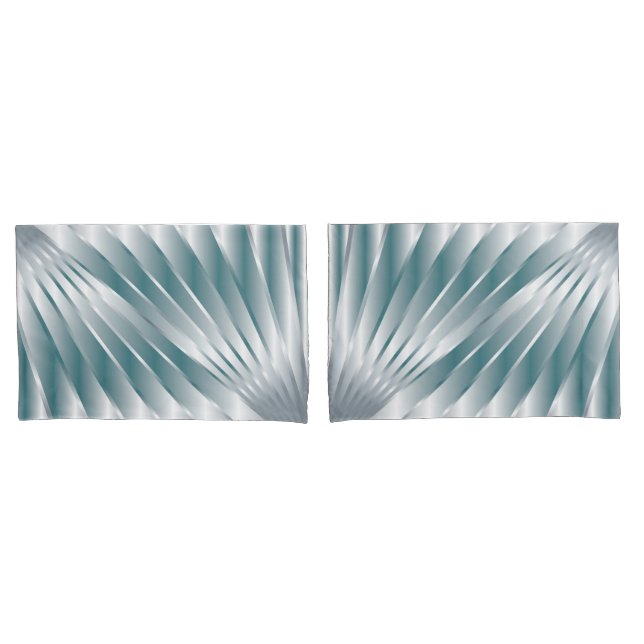 Silver grey rays pillowcase (Front-Set)