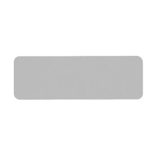 Silver Grey Return Address Label