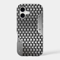 Silver Grey Shiny Metallic Look Pattern