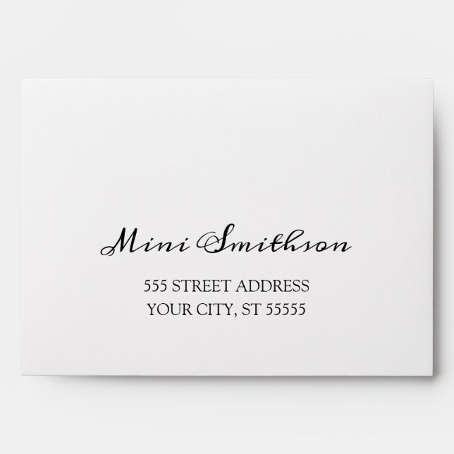 Silver Grey Simply Wedding Sweet16th 15th Grey Envelope (Front)