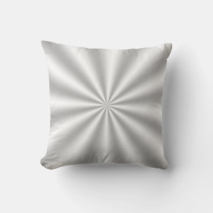 Silver/Grey Starburst Throw Pillow