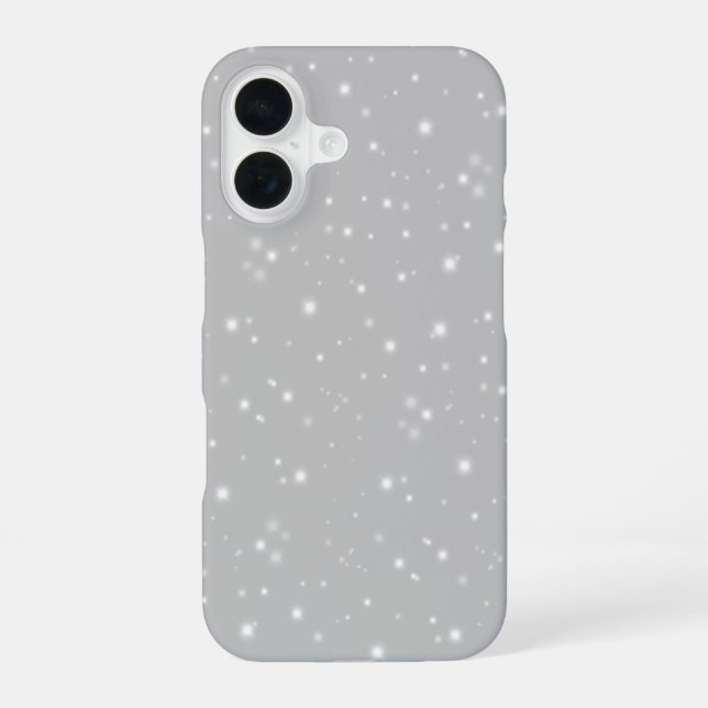 Silver Grey Starlight iPhone 16 Case (Back)