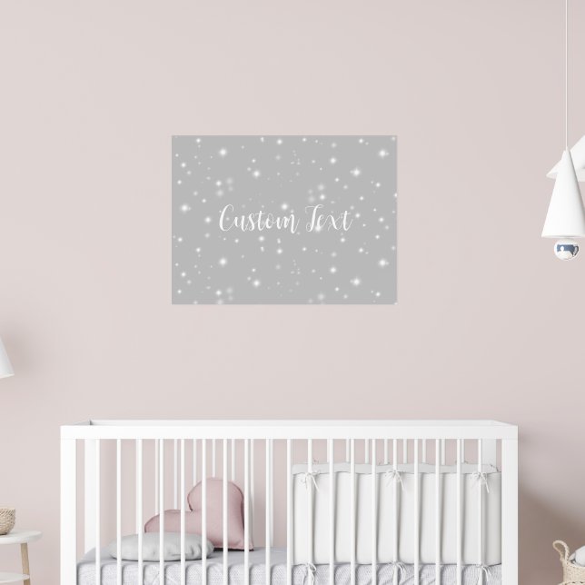 Silver Grey Starlight Poster (Nursery 2)