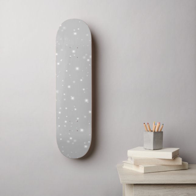 Silver Grey Starlight Skateboard (Wall Art)
