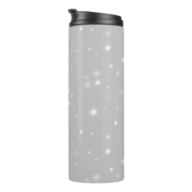 Silver Grey Starlight Thermal Tumbler (Rotated Right)