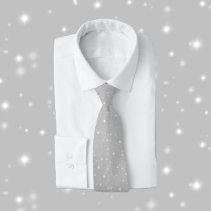 Silver Grey Starlight Tie