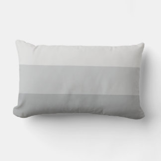 Silver Grey Striped Lumbar Cushion