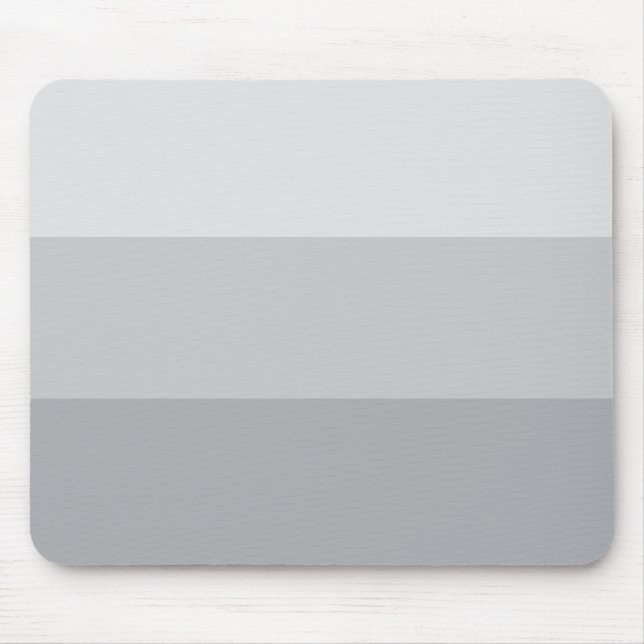 Silver Grey Striped Mouse Mat (Front)