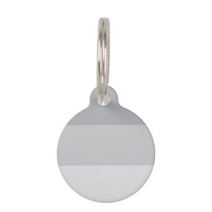 Silver Grey Striped Pet Tag