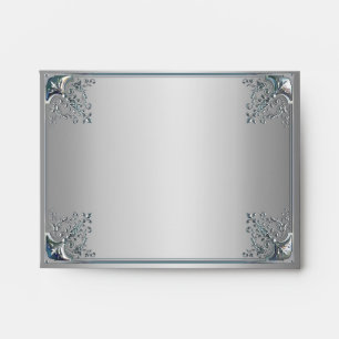 Silver Grey Thank You Card Envelopes