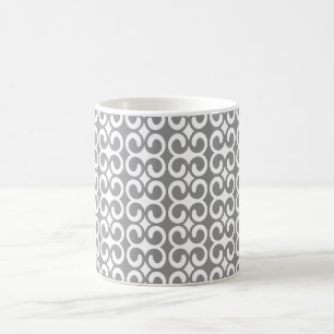 Silver Grey Unique Pattern Coffee Mug