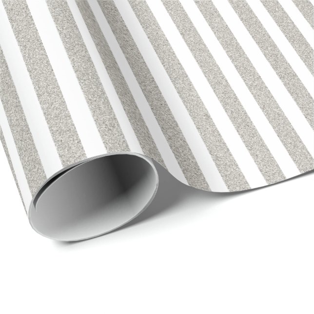 Silver Grey Wrapping Paper (Roll Corner)