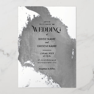Silver Grunge Texture Wedding