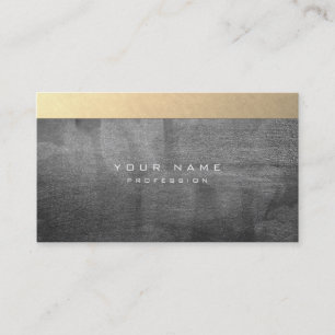 Silver Grungy Abstract Cement Wall Gray Gold Black Business Card
