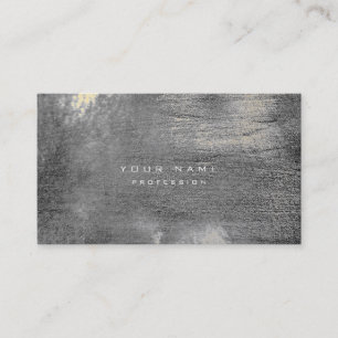 Silver Grungy Monochrom Cement Wall Gray Gold Sepi Business Card