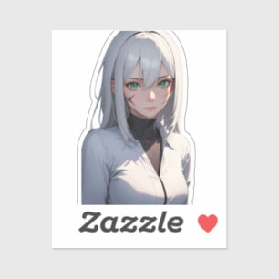 Silver-Haired Anime Warrior Concept