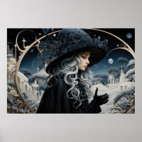 Silver-Haired Nouveau Witch