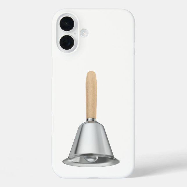 Silver handbell with a wooden handle Case-Mate iPhone case (Back)