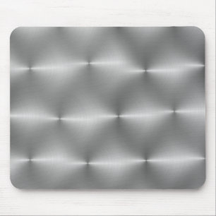 silver handbrushed mouse mat