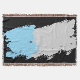 Silver Haze - Blank Throw Blanket Murugi Home