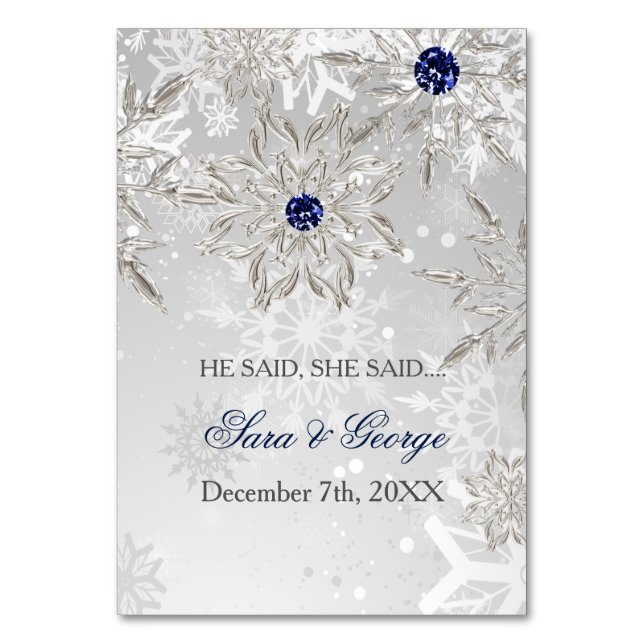 silver He said, She said bridal shower game card (Front)