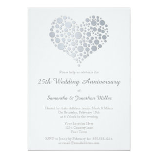  Silver  Wedding  Anniversary  Invitations  Announcements  