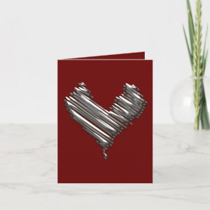 Silver Heart Holiday Card
