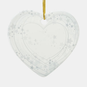 Silver heart, ornament